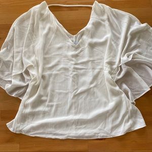 NWT New York & Co. Flowy Blouse W/ Cape